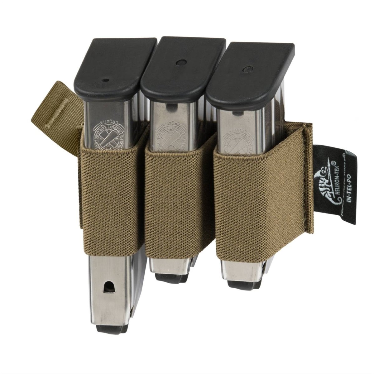 Bolsa para cargador Helikon-Tex con triple inserción elástica, poliéster, compatible con VIS