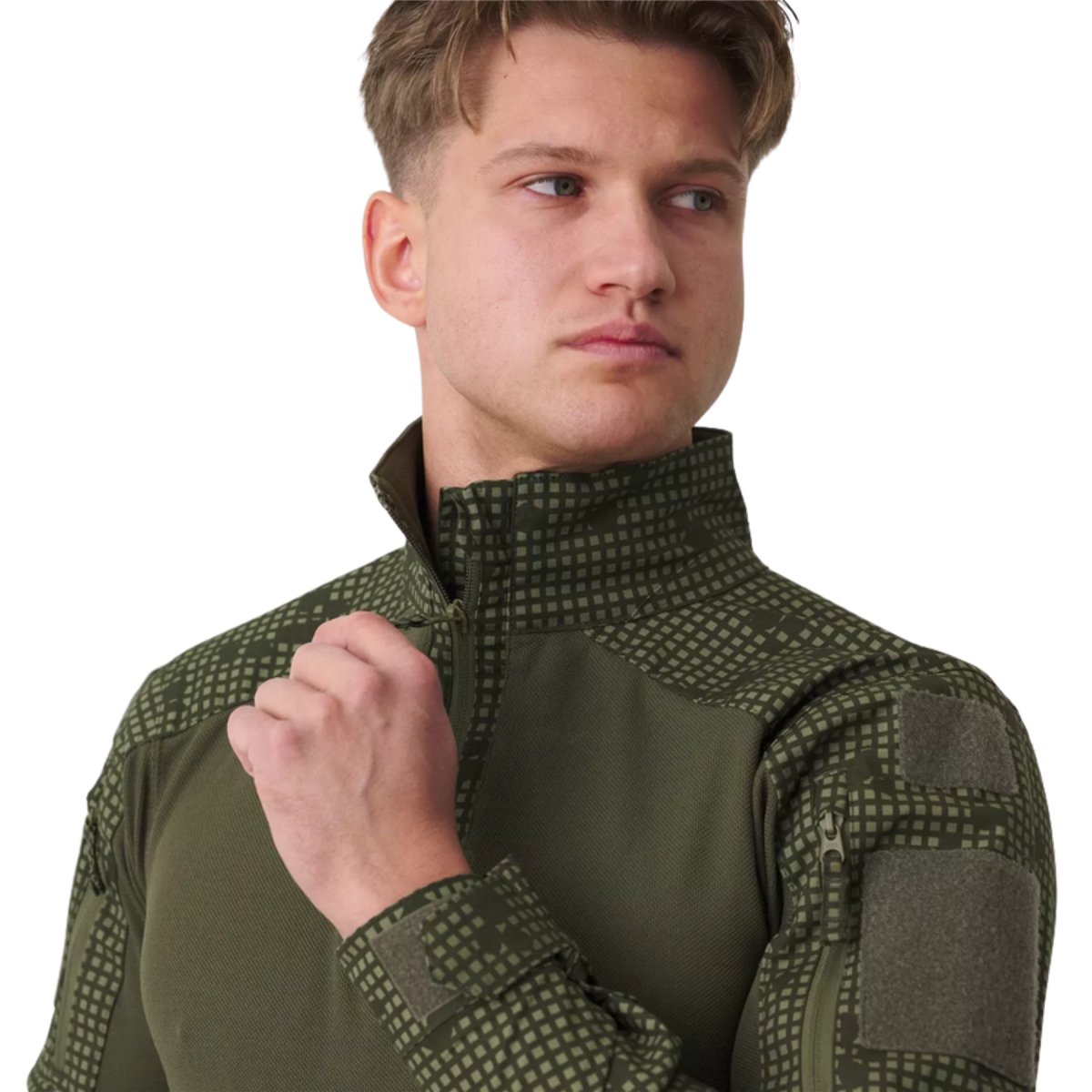 Helikon-Tex MCDU Camisa de combate Refuerzo de codo Ripstop Woodland Camo