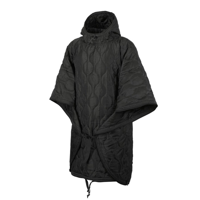 Helikon - Tex SWAGMAN ROLL Poncho básico manta gruesa acolchada de invierno edredón negro - GoMilitar