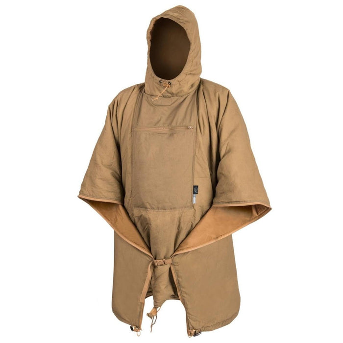 Helikon - Tex Swagman roll poncho con capucha y forro ligero para protección contra la lluvia - GoMilitar