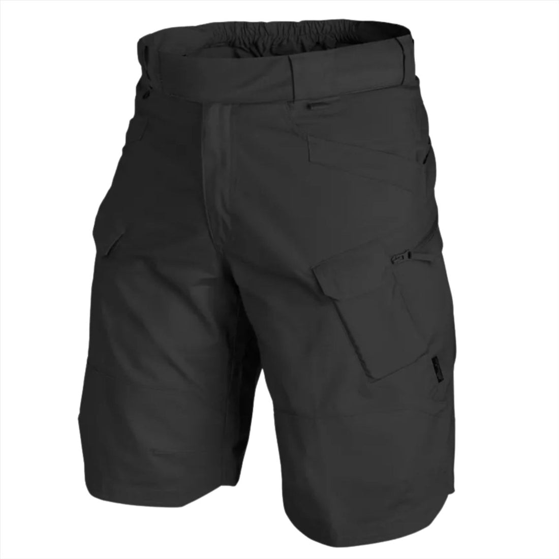 Helikon-Tex Pantalones cortos tácticos urbanos Bolsillos cargo PolyCotton Ripstop Negro