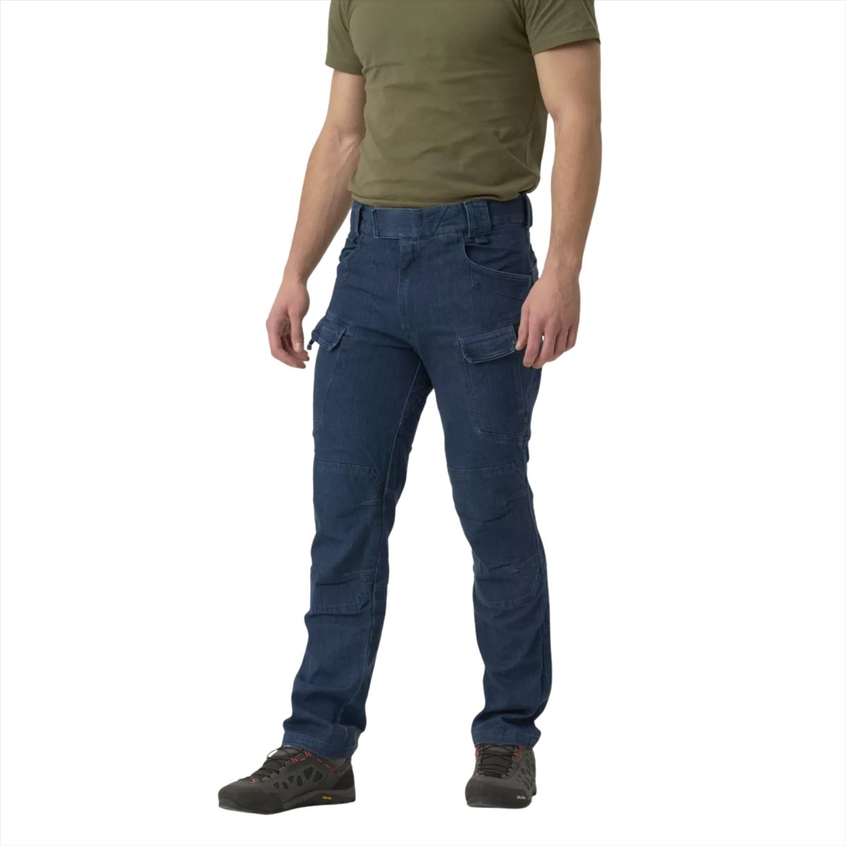 Helikon-Tex UTP Pantalones tácticos Denim elástico Refuerzo de rodilla Varios bolsillos