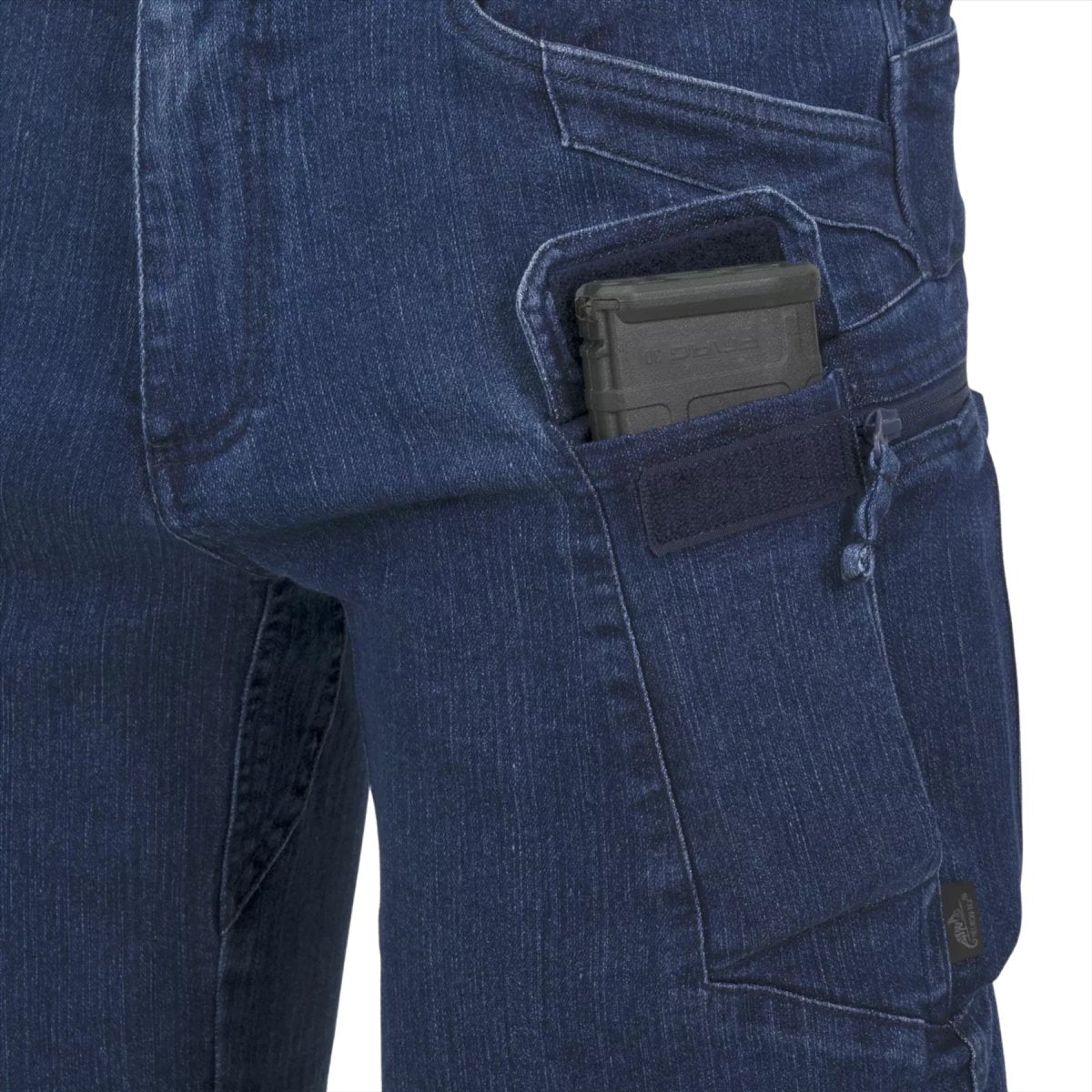 Helikon-Tex UTP Pantalones tácticos Denim elástico Refuerzo de rodilla Varios bolsillos