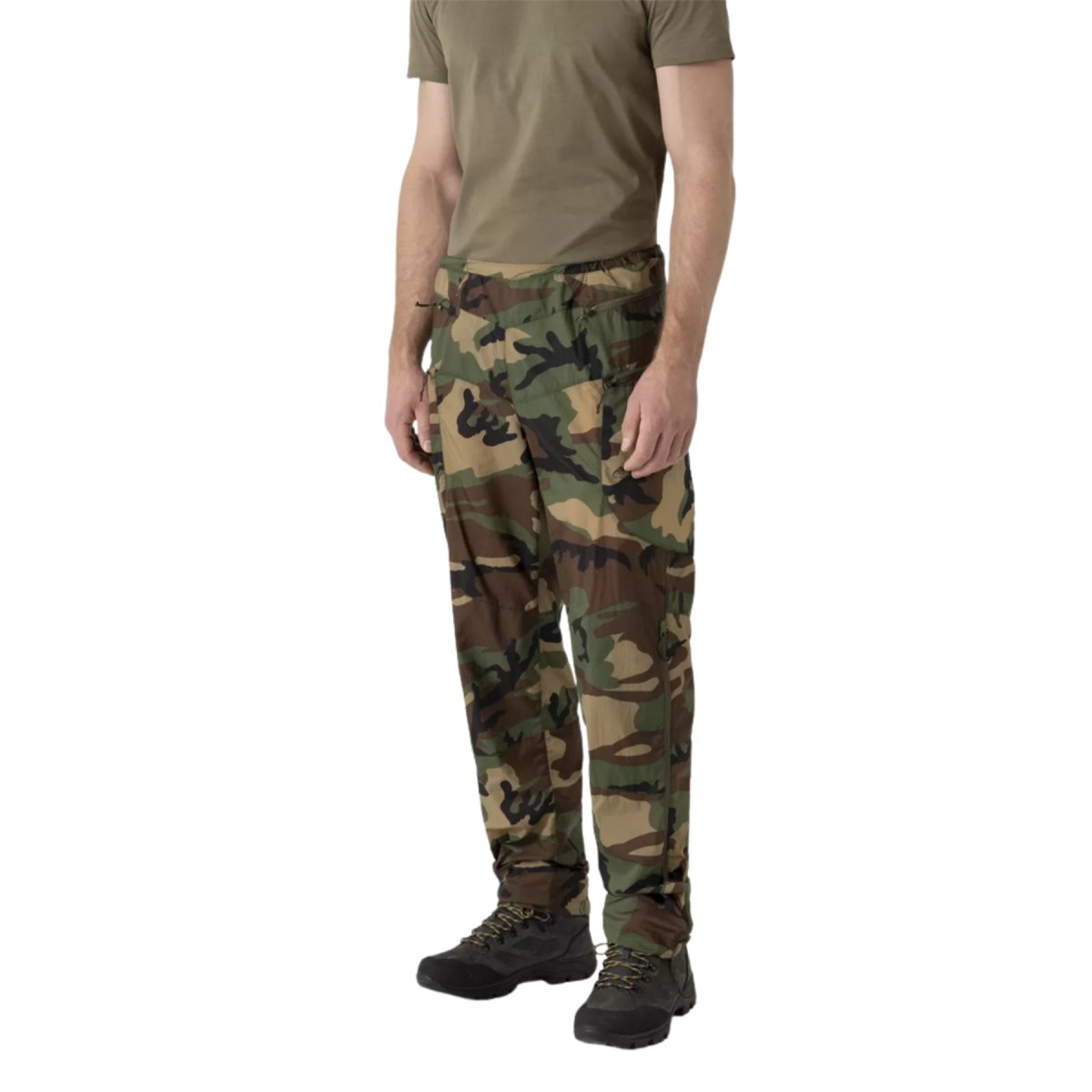 Sobrepantalones Helikon-Tex Windrunner Windpack Nylon Bolsillos tipo cargo Woodland Camo