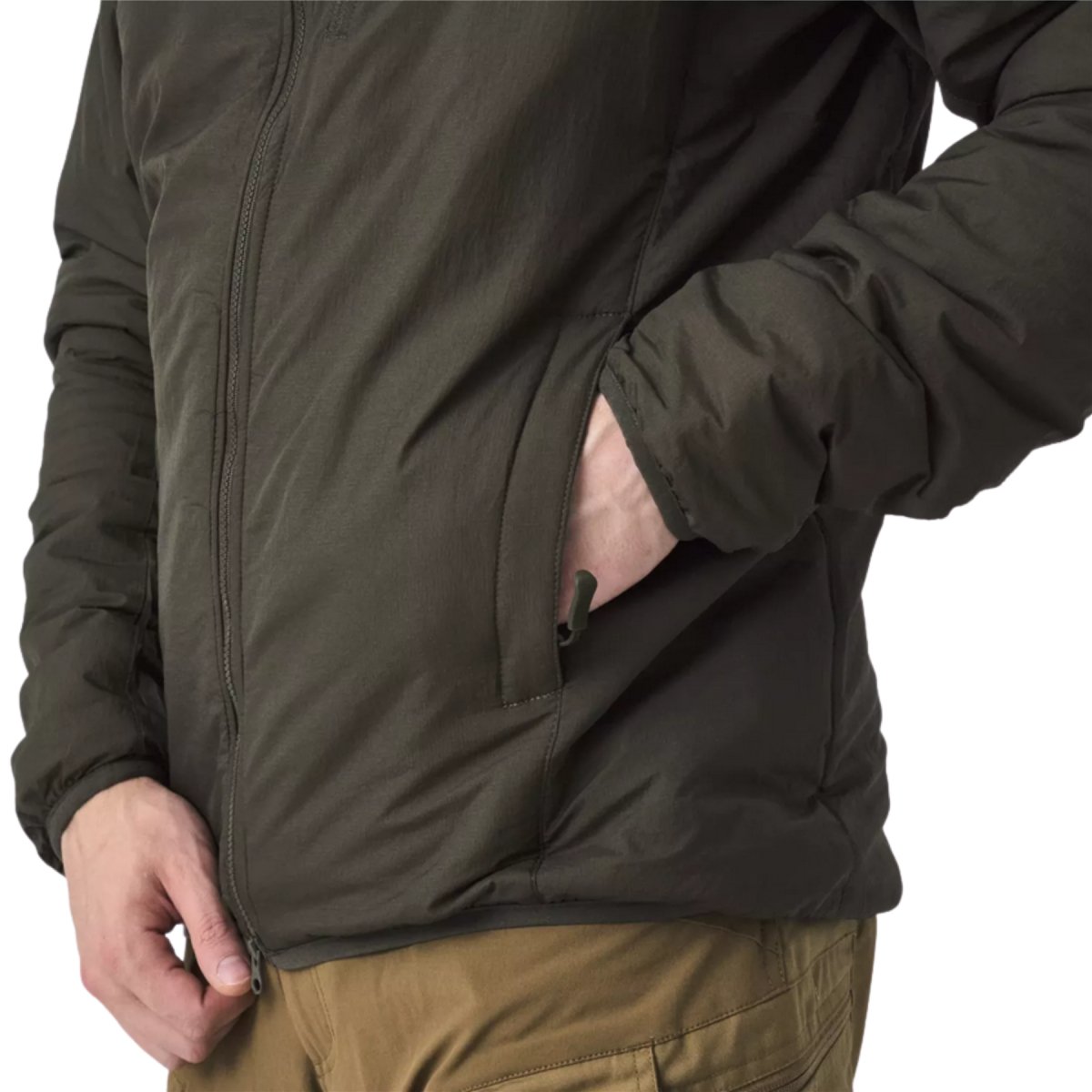 Helikon-Tex Wolfhound Chaqueta con capucha Nylon Windpack aislado Woodland Camo