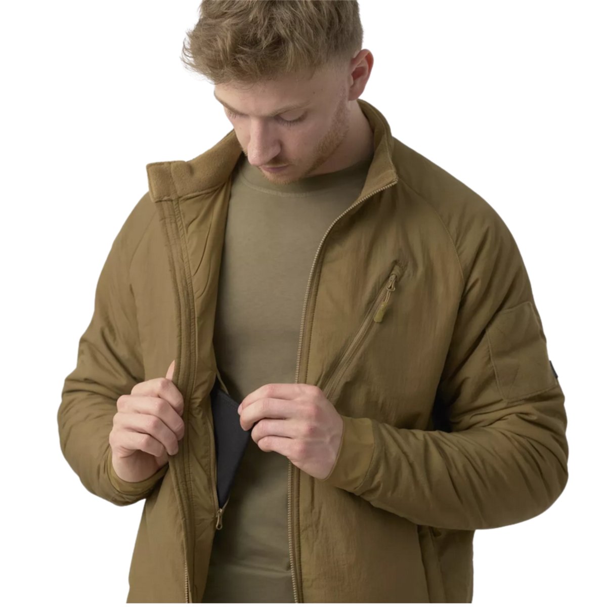 Helikon-Tex Wolfhound Chaqueta Climashield Aislamiento Windpack Woodland Camo