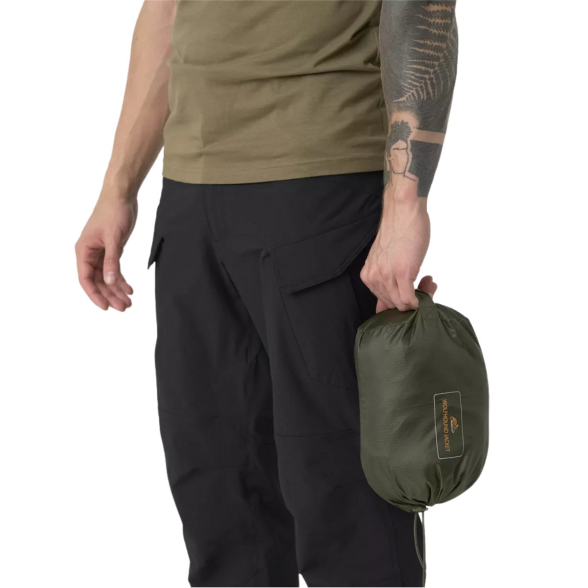Helikon-Tex Wolfhound Chaqueta Climashield Aislamiento Windpack Woodland Camo