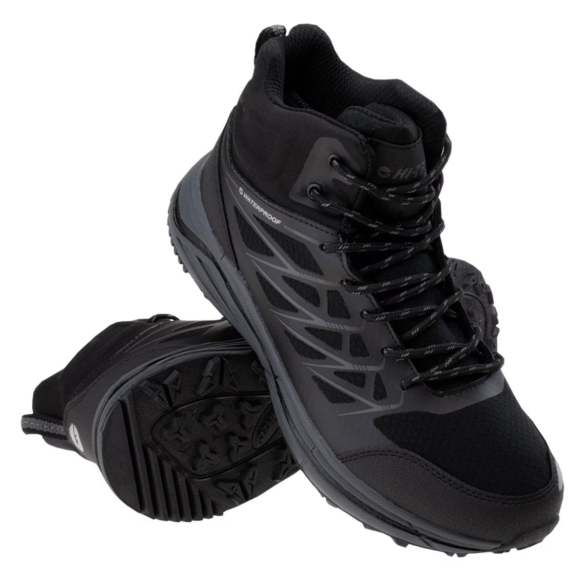 Botas tácticas HI-TEC Hewila MID WP Transpirables Impermeables Puntera reforzada Negro