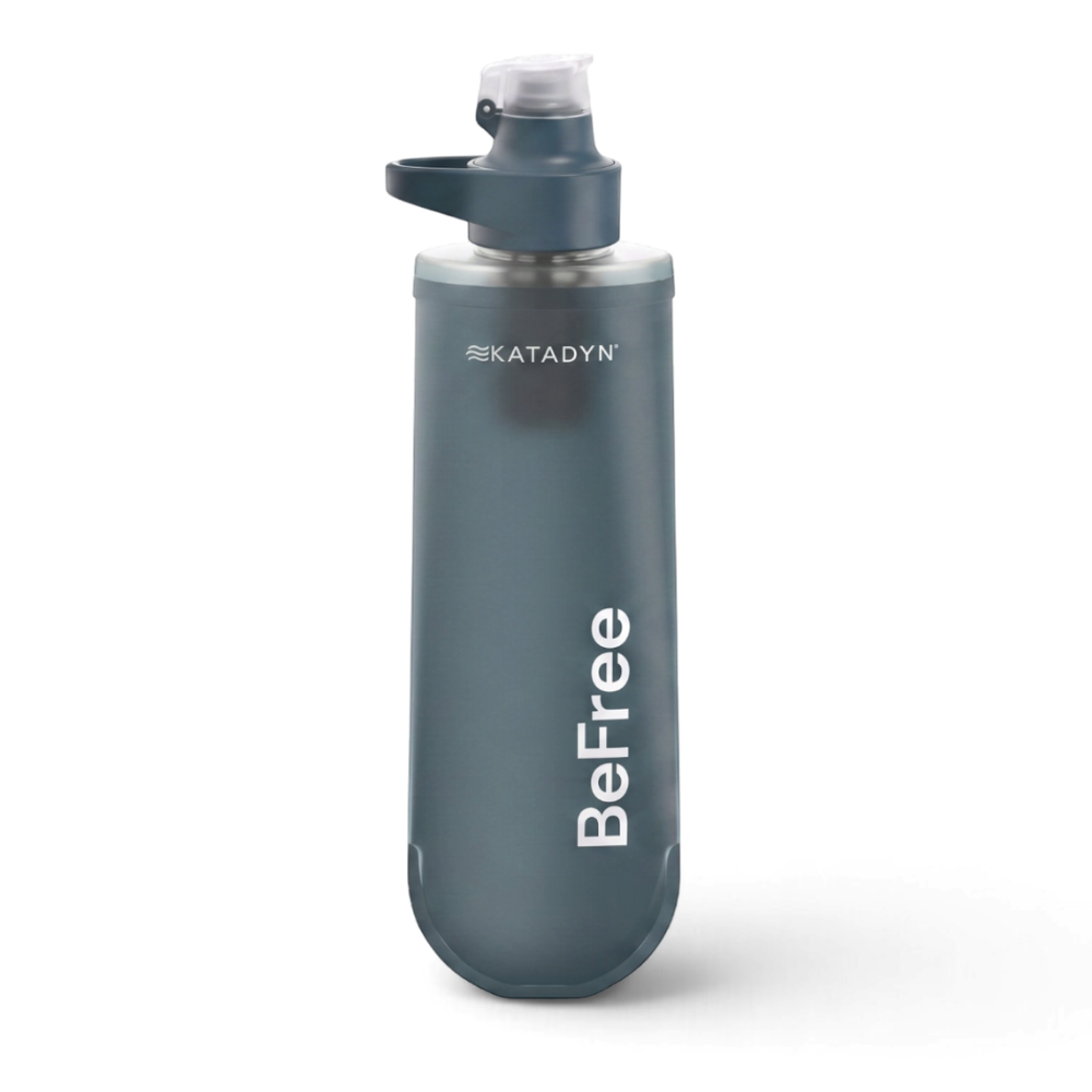 Katadyn BeFree AC 0.5L Filtro de agua Frasco blando Senderismo Camping Azul pizarra