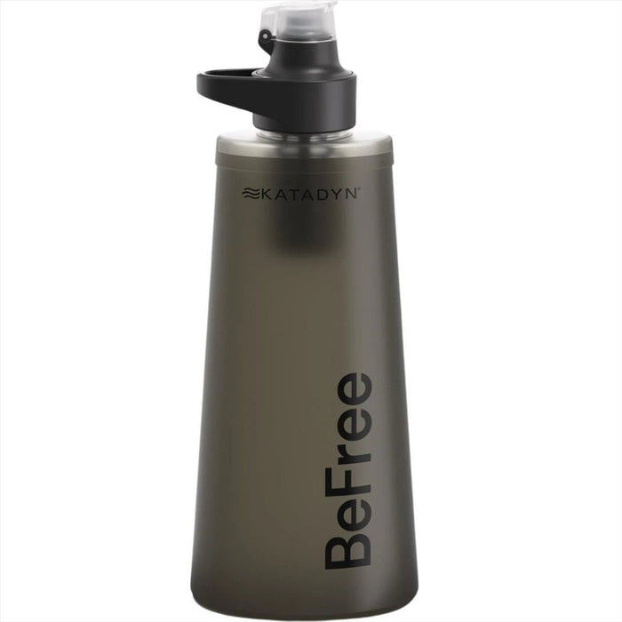 Katadyn BeFree AC 1L Botella Plegable con Filtro de Agua Tecnología EZ Clean Negro - GoMilitar