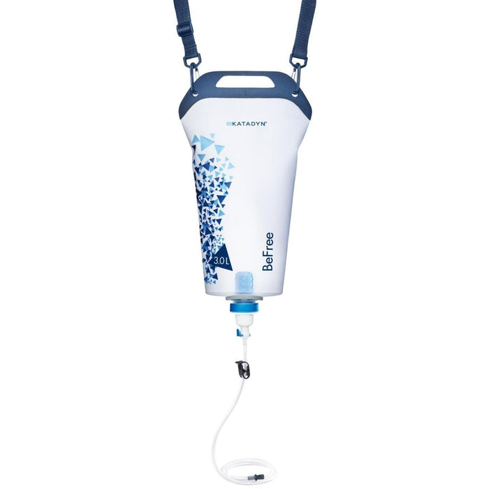 Filtro de agua Katadyn BeFree Gravity 3L con bolsa de hidratación y manguera de liberación rápida para purificación de agua en exteriores