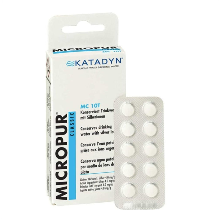 Katadyn Micropur Classic MC 10T pastillas potabilizadoras de agua pack con 40 pastillas tratando 10 litros cada una