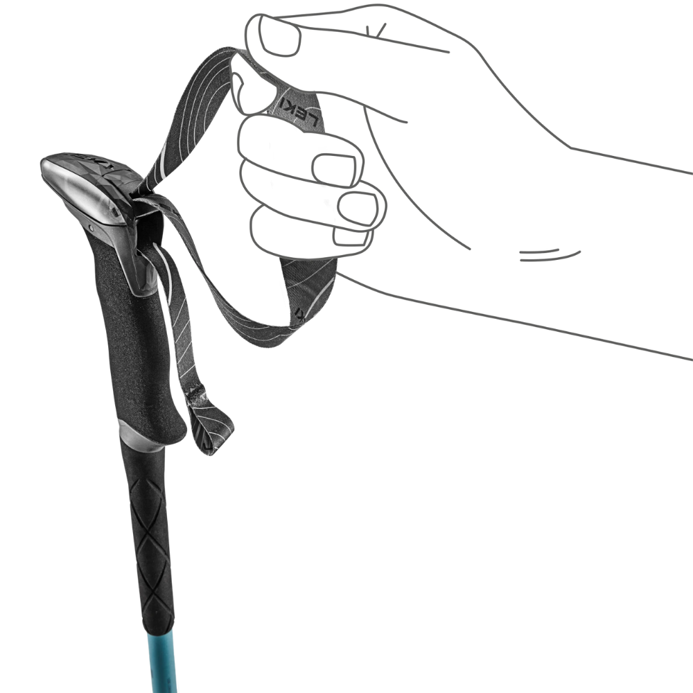 LEKI Makalu Lite AS Bastones de trekking Par de senderismo antichoque ajustables 100-135 cm