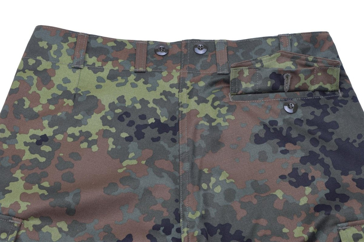 Leo Kohler Pantalones activos Pantalones tácticos ligeros Airsoft pantalones Flecktarn Camo