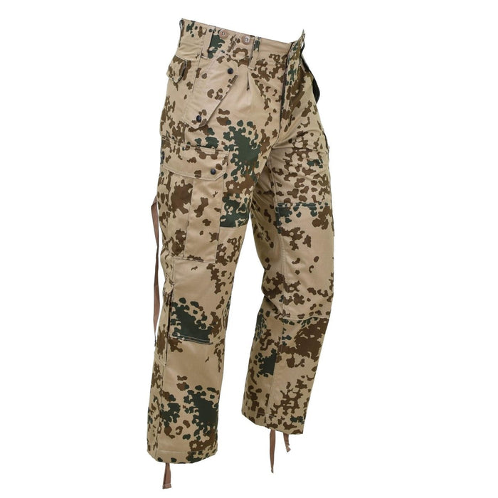 Pantalones de campo tácticos Leo Kohler Commando en camuflaje Tropentarn con múltiples bolsillos y costuras reforzadas.