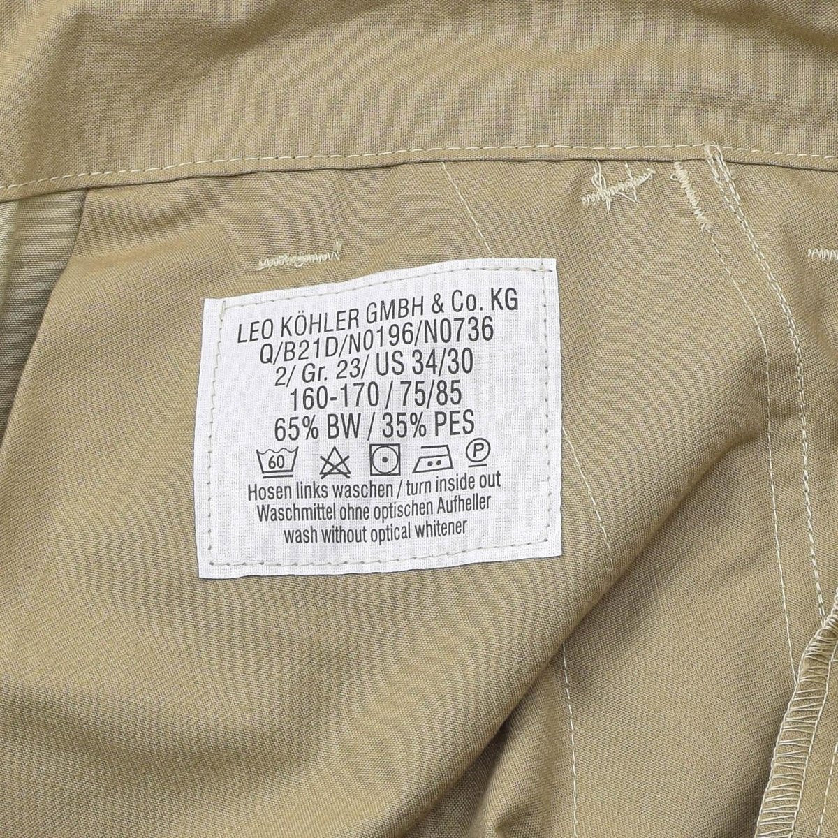 Leo Kohler Comando Pantalones de campo tácticos Tropentarn Camufas Fuerzas especiales Pantalones