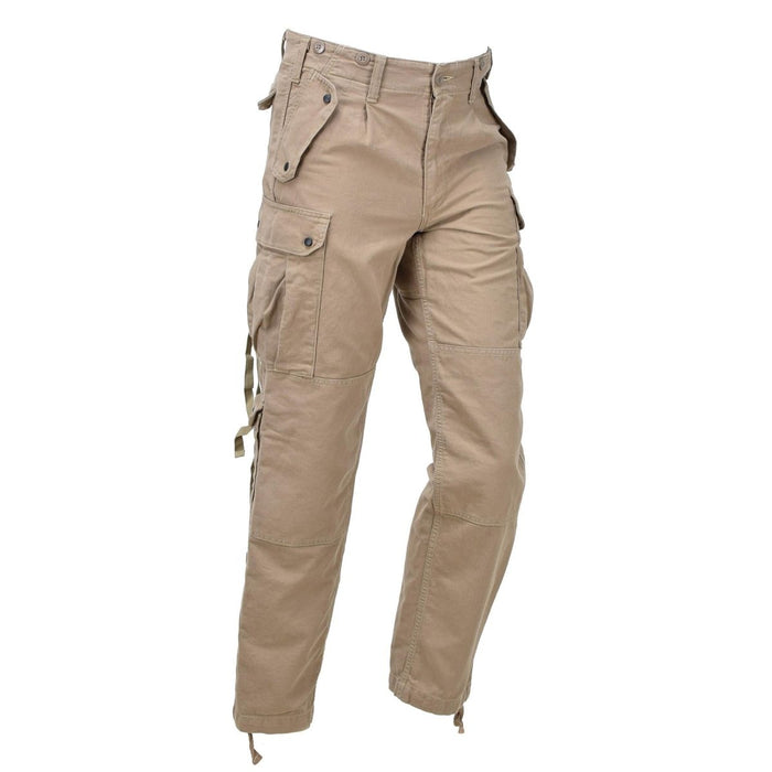 Pantalones BDU de algodón reforzado caqui Leo Kohler Commando con múltiples bolsillos para mayor durabilidad y funcionalidad.