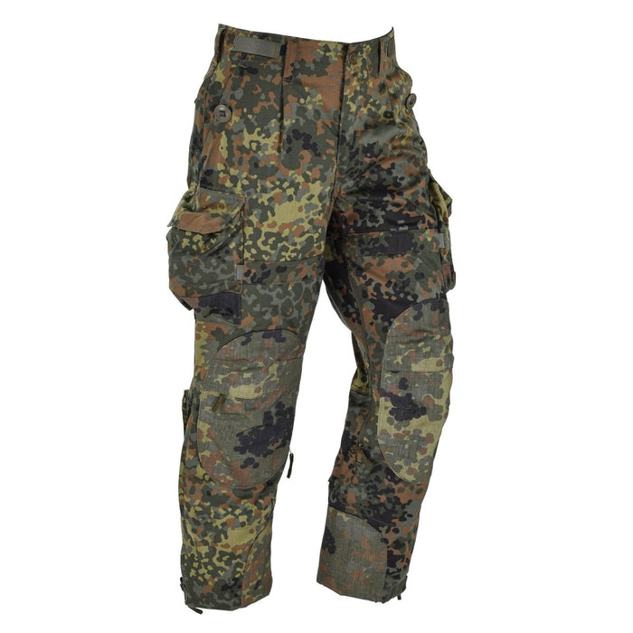 Leo Kohler KBS Flecktarn pantalones tácticos camo pantalones reforzados tropas combate - GoMilitar