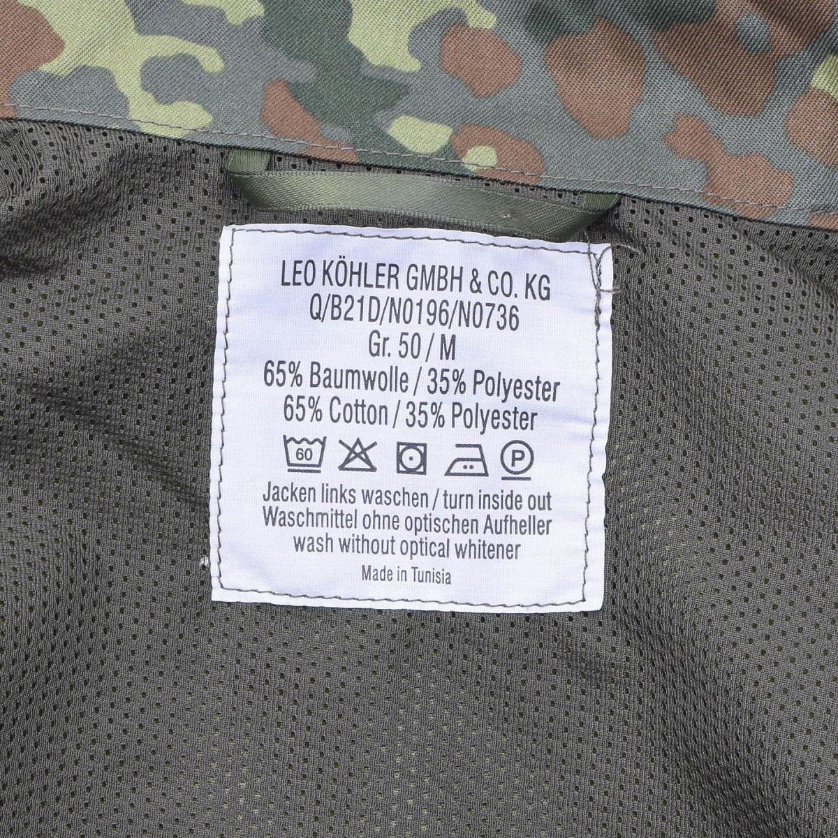 Leo Kohler Combate Militar Combate Tactical Field Flecktarn Camo