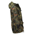 Leo Kohler Militar Ksk Smock Chaqueta táctica Campo Camufe de campo con capucha Flecktarn