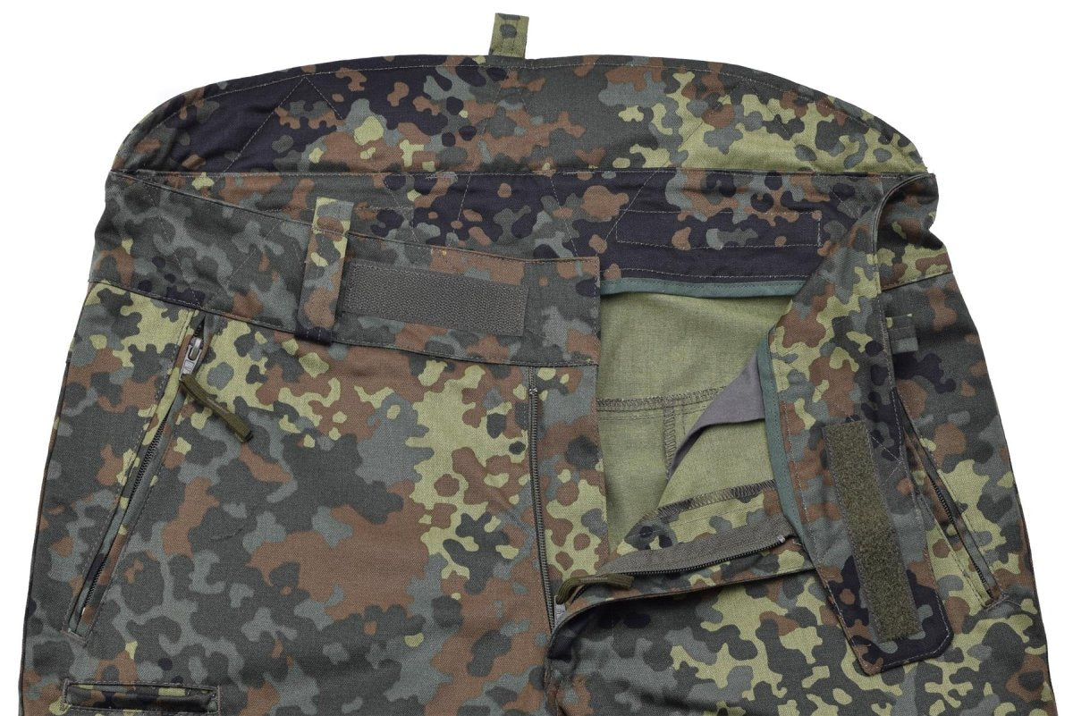 Leo Kohler Sniper Pantalones tácticos Tropas Fuerzas Fuerzas Rip-Stop Flecktarn Camo