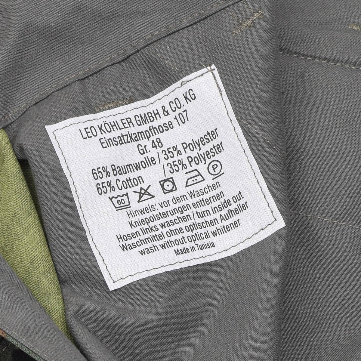 Pantalones de combate resistentes de Leo Kohler ACU pantalones de carga tácticos reforzados Flecktarn
