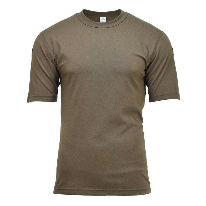 Camiseta militar táctica Leo Kohler de manga corta en color oliva tropical, diseñada para brindar durabilidad y comodidad.