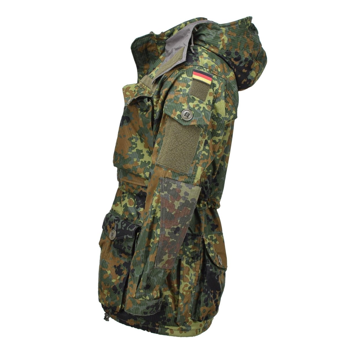 Leo Kohler Chaqueta táctica táctica Ripstop Cordura con capucha Cordura Codura reforzada