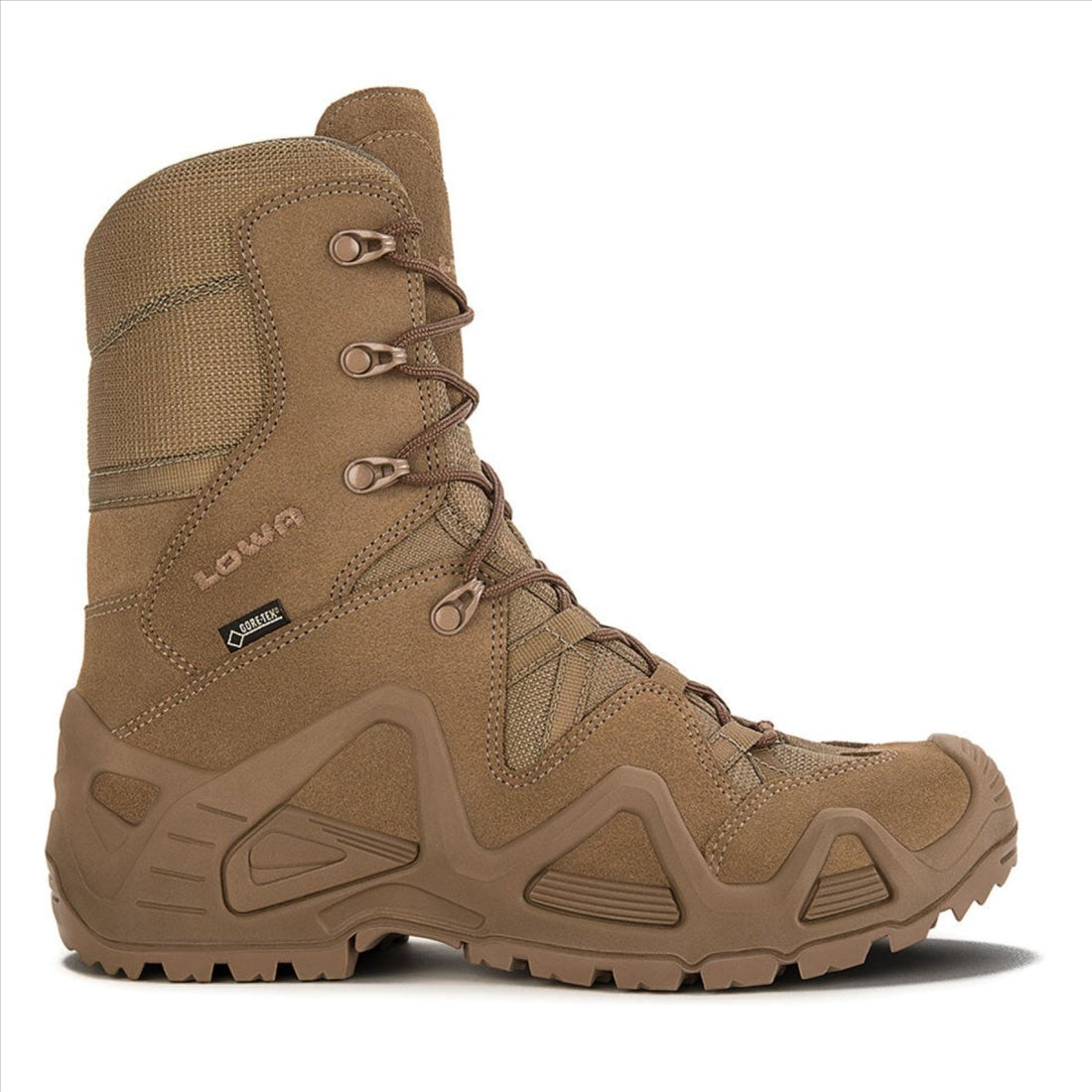 Botas tácticas LOWA Zephyr GTX HI TF impermeables y transpirables con soporte Coyote