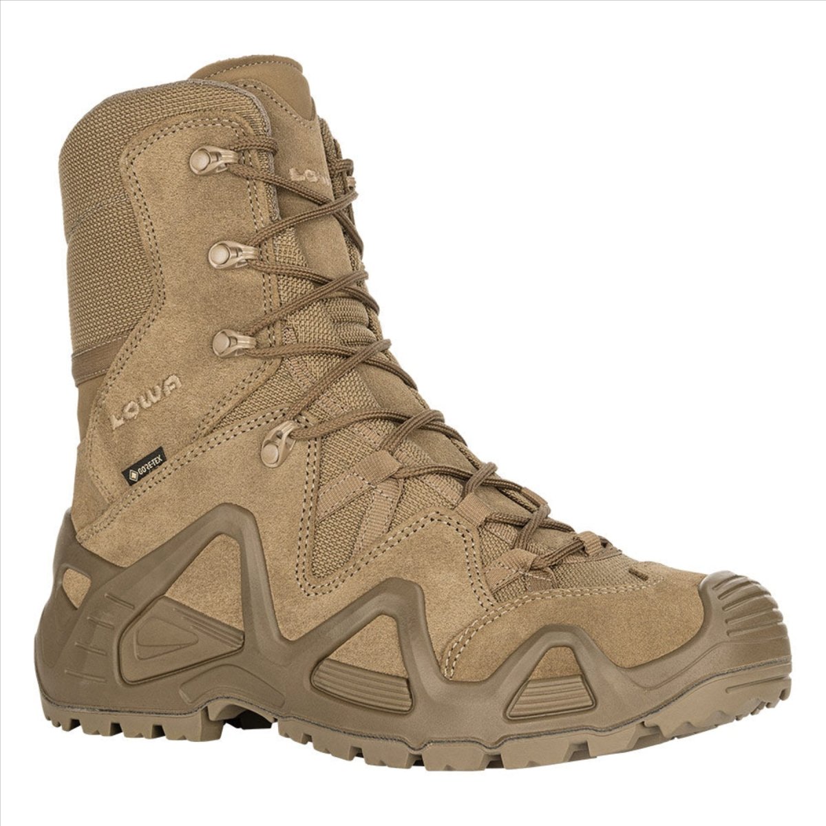 Botas tácticas LOWA Zephyr GTX HI TF impermeables y transpirables con soporte Coyote