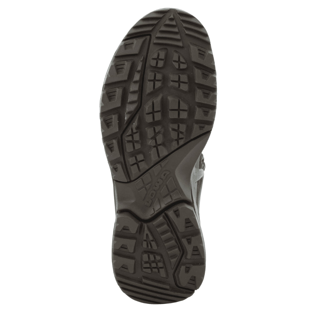 Botas tácticas Lowa Zephyr GTX Mid TF impermeables con eje acolchado marrón oscuro