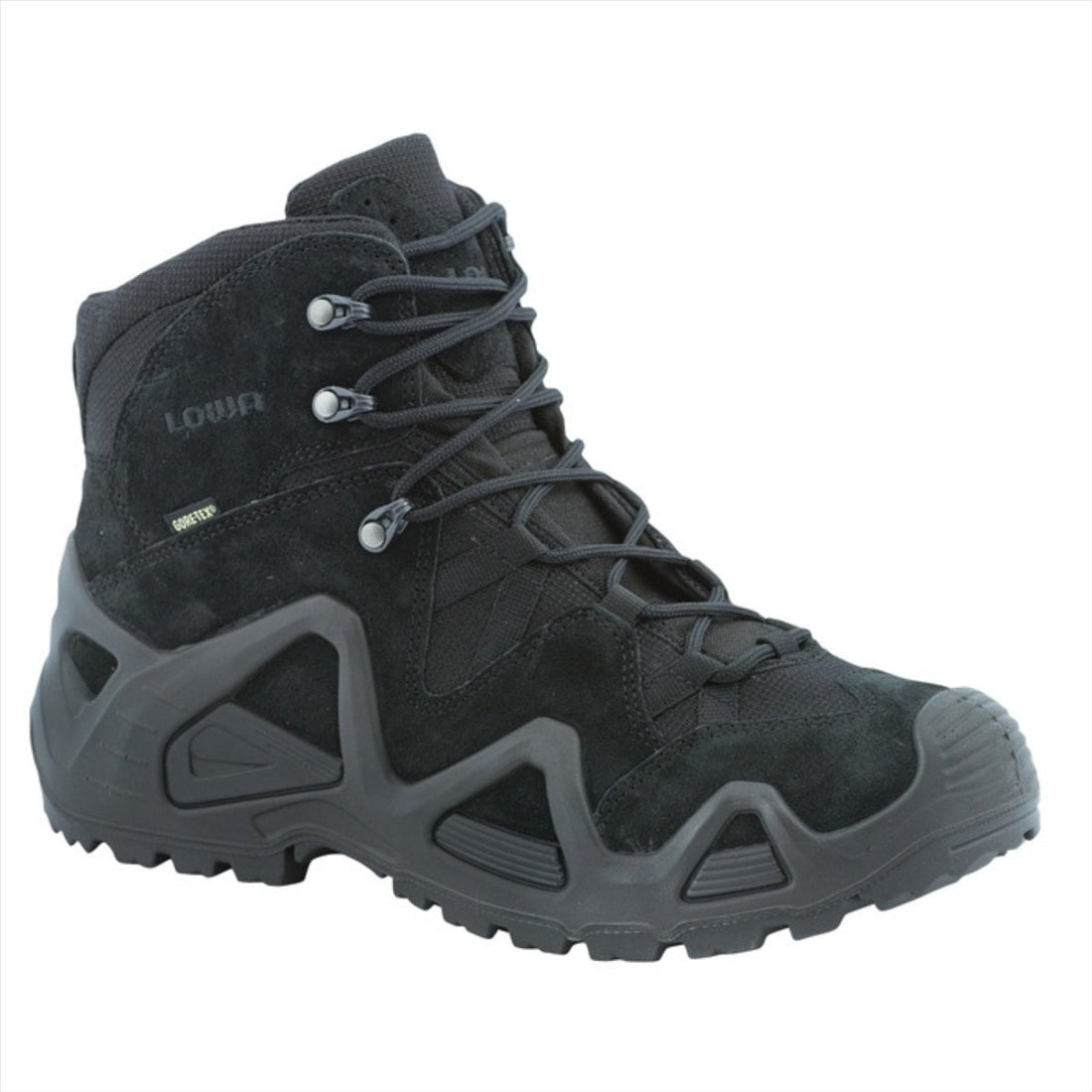Botas de combate tácticas LOWA Zephyr GTX MID TF impermeables transpirables ante negro