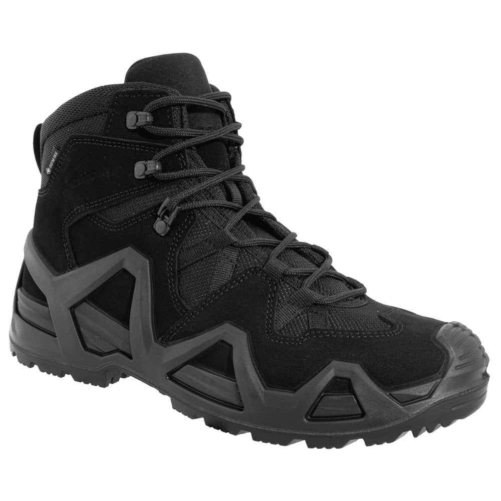 Botas de combate LOWA Zephyr MK2 GTX Mid GORE TEX impermeables resistentes a la abrasión negras
