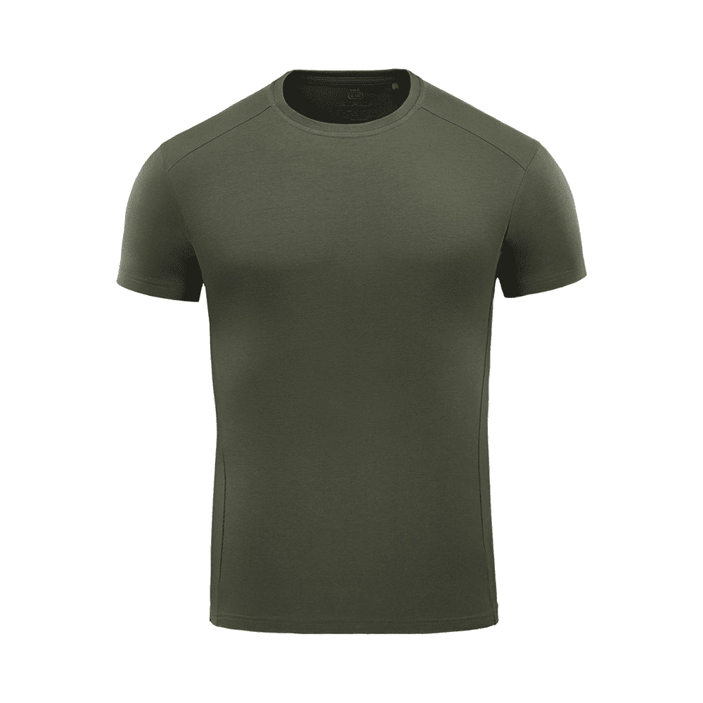 M-Tac 93/7 Camiseta de verano de ajuste cómodo, algodón elástico ligero, color oliva militar