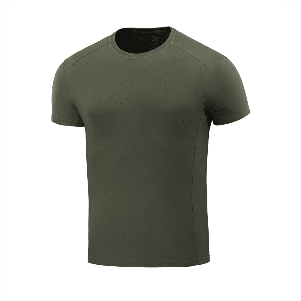 M-Tac 93/7 Camiseta de verano de ajuste cómodo, algodón elástico ligero, color oliva militar