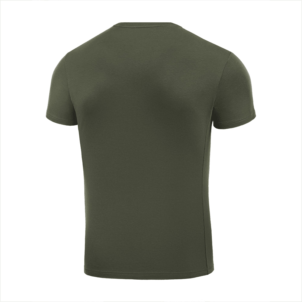 M-Tac 93/7 Camiseta de verano de ajuste cómodo, algodón elástico ligero, color oliva militar