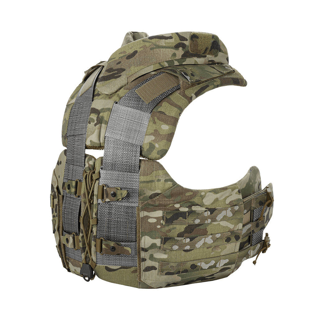 M-TAC Corset Elite Portaplacas tácticas MOLLE Liberación rápida MTP Camo