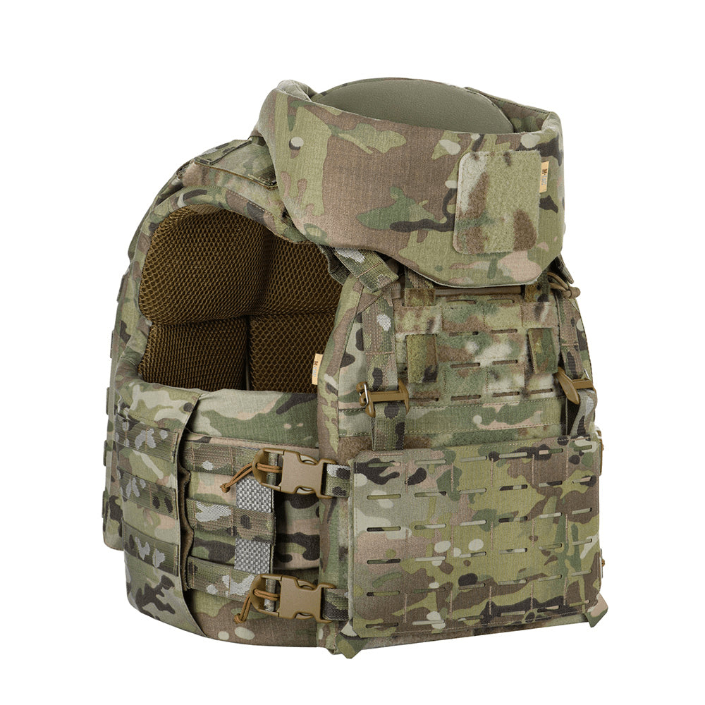 M-TAC Corset Elite Portaplacas tácticas MOLLE Liberación rápida MTP Camo