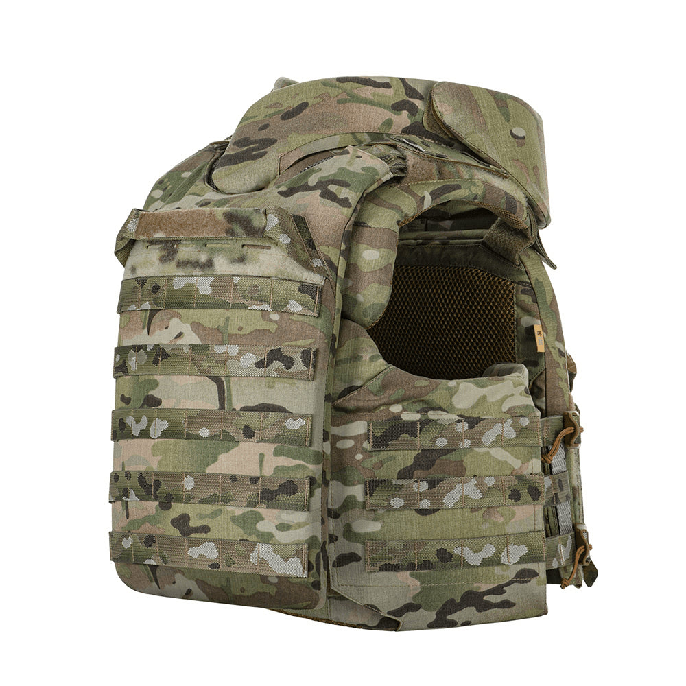M-TAC Corset Elite Portaplacas tácticas MOLLE Liberación rápida MTP Camo