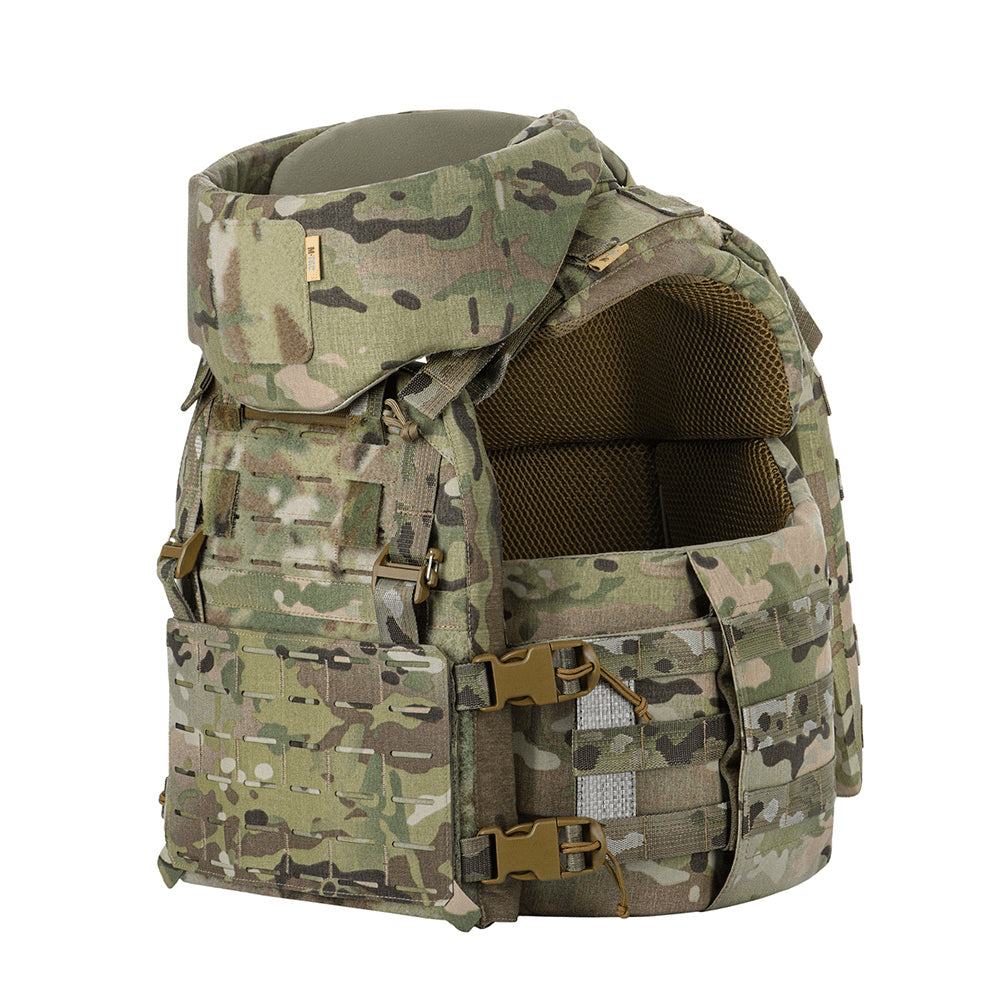 M-TAC Corset Elite Portaplacas tácticas MOLLE Liberación rápida MTP Camo