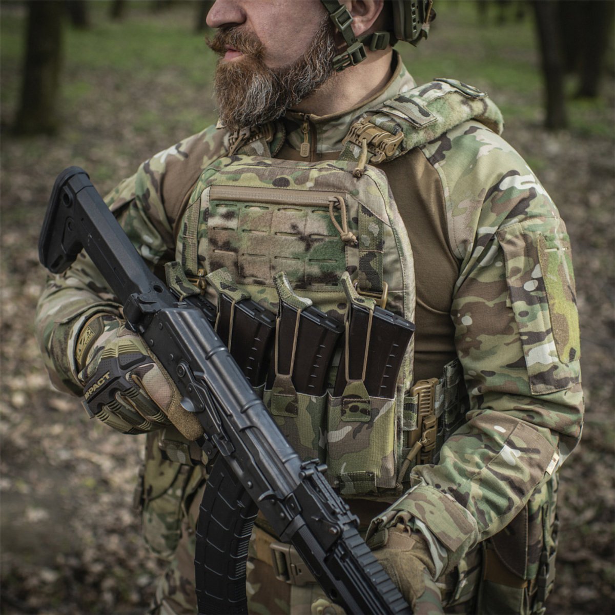 M-TAC Cuirass QRS FAST Placa táctica Carier MOLLE Compatible MTP Camo
