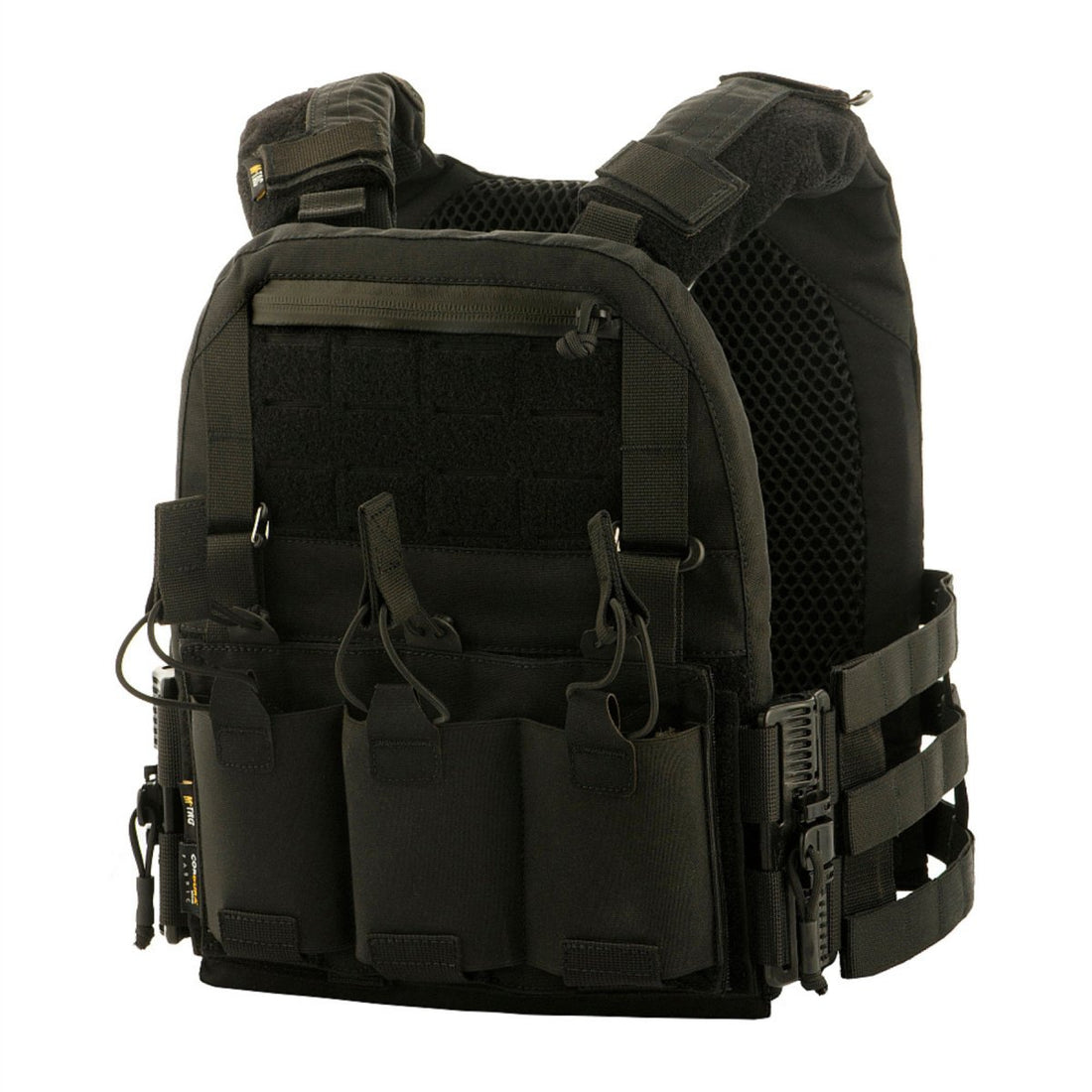 M-TAC Cuirass QRS Placa táctica Carier Cordura Sistema de liberación rápida Negro