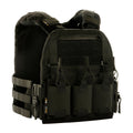 M-TAC Cuirass QRS Placa táctica Carier Cordura Sistema de liberación rápida Negro