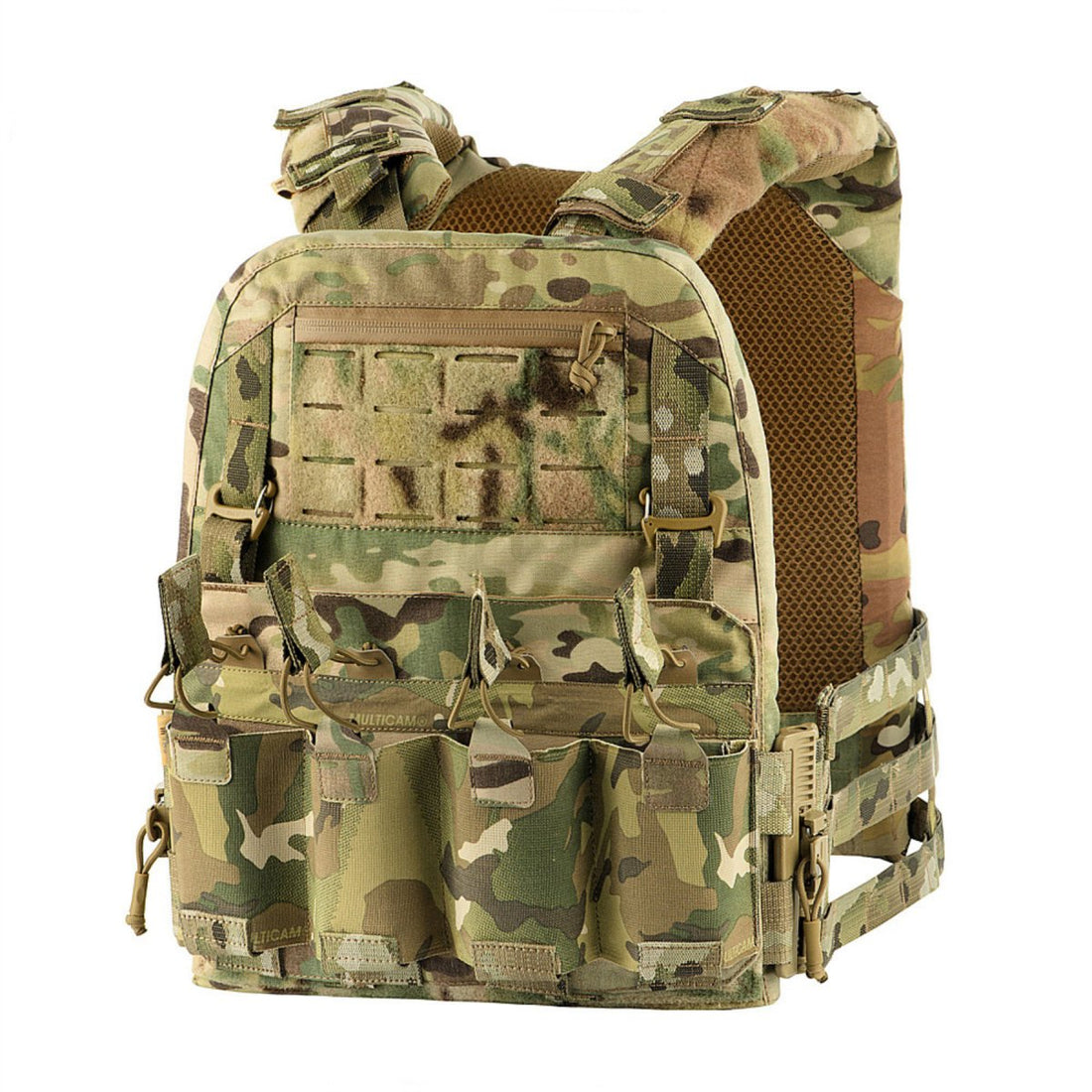 M-TAC Cuirass QRS Placa táctica Carier Cordurda Sistema de liberación rápida MTP Camo