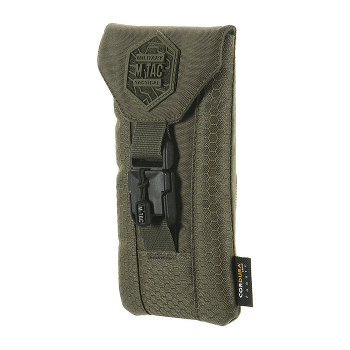 M - Bolsa de administración TAC Elite Durable Cordura HEX Funda para teléfono inteligente Oliva - GoMilitar