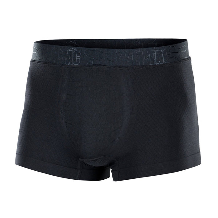 M - TAC Boxer Táctico Hexagonal Tejido Coolmax Hipoalergénico Transpirable Negro - GoMilitar