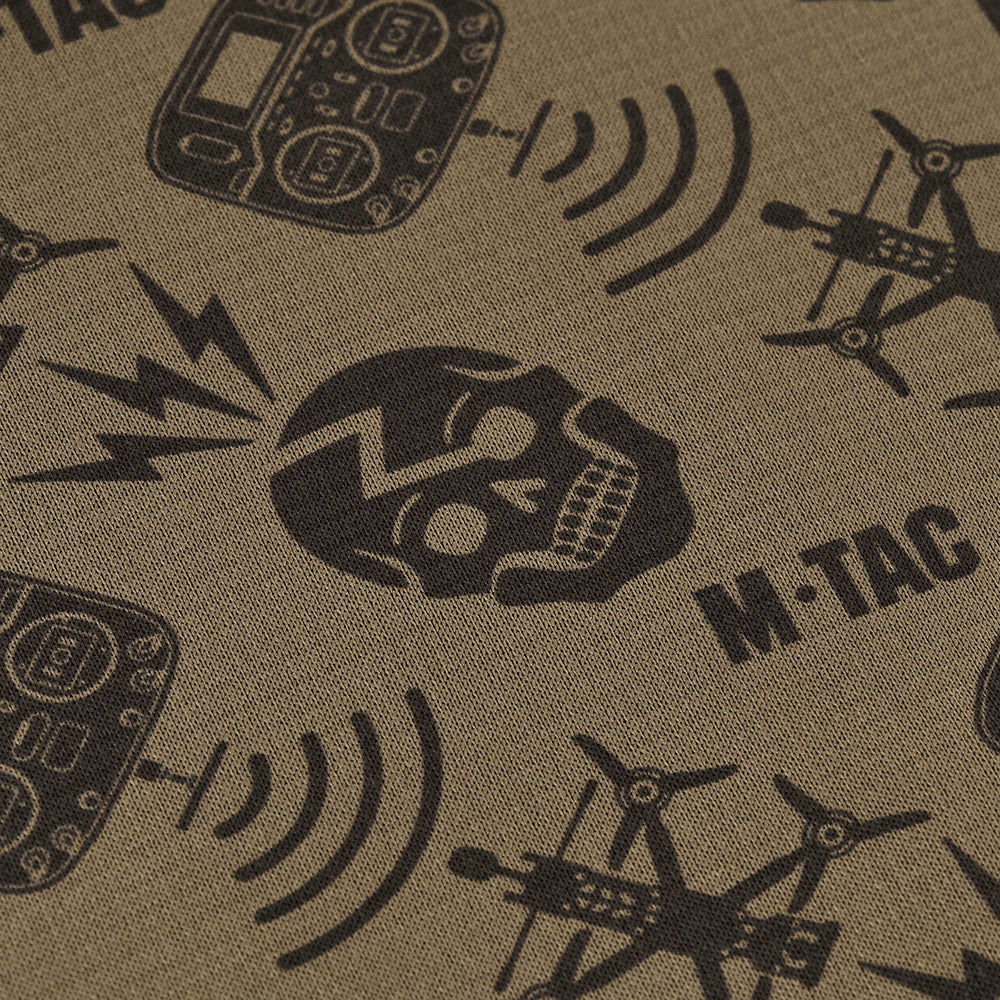 M-TAC Micropolar para el cuello Patrón de drones Bufanda táctica para exteriores Bronceado
