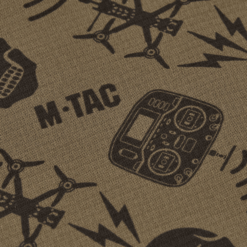 M-TAC Micropolar para el cuello Patrón de drones Bufanda táctica para exteriores Bronceado