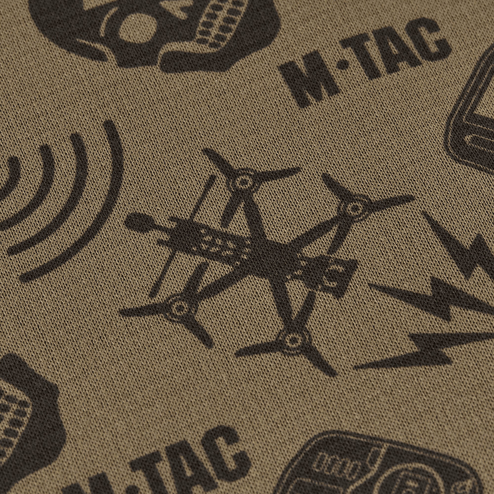 M-TAC Micropolar para el cuello Patrón de drones Bufanda táctica para exteriores Bronceado