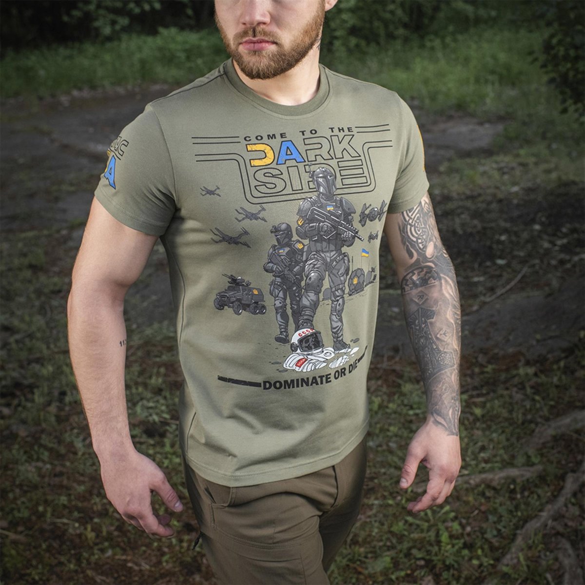 M-tac Military Style Camiseta clásica Ropa de manga corta